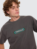 Thrills Co Built To Win Embro Merch Fit Tee - Indigo Marble in Indigo Marble