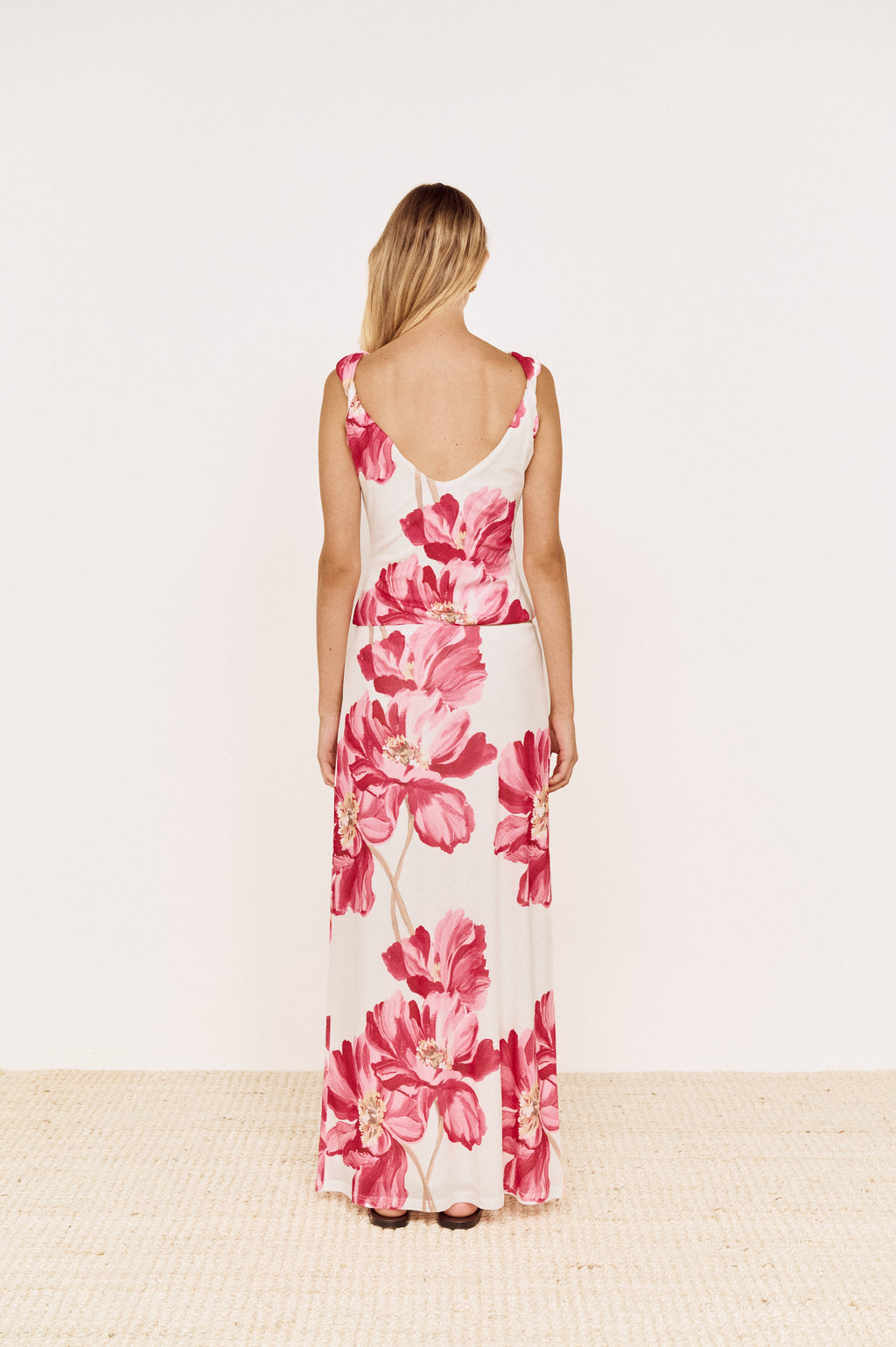 Minkpink CHLOE MESH SKIRT in ROSE FLORAL