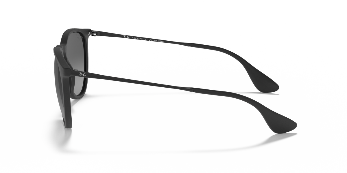 Ray-Ban® ERIKA RUBBER BLACK LIGHT GREY in Rubber Black
