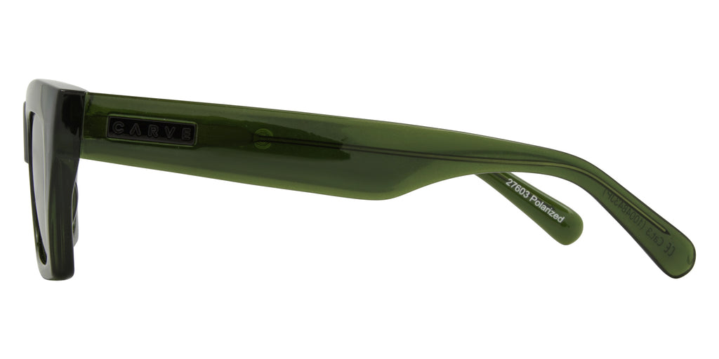 Carve Solis - Crystal Moss Green Frame with Grey Polarized Lens in Single