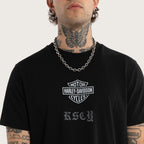 Kiss Chacey Carve Dual Curved Tee in Jet Black