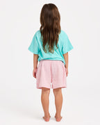 Roxy Girls 2-7 Aloha Blush Elastic Waist Shorts in POWDER PINK
