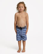 Quiksilver Boys 2-7 Wax Heads 13" Volley Shorts in Stillwater