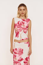 Minkpink CHLOE MESH TOP in ROSE FLORAL
