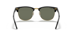 Ray-Ban® CLUBMASTER BLACK G-15 GREEN in Black & Gold
