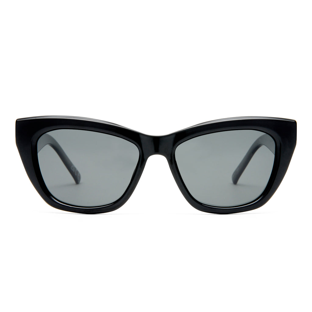 Le Specs LUMEN + BLACK in SMOKE MONO POLARIZED