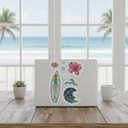 Surfer Girl Sticker Sheet