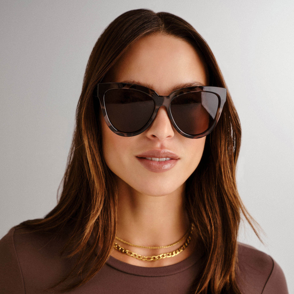 Le Specs LIAR LAIR VOLCANIC TORT in BROWN MONO