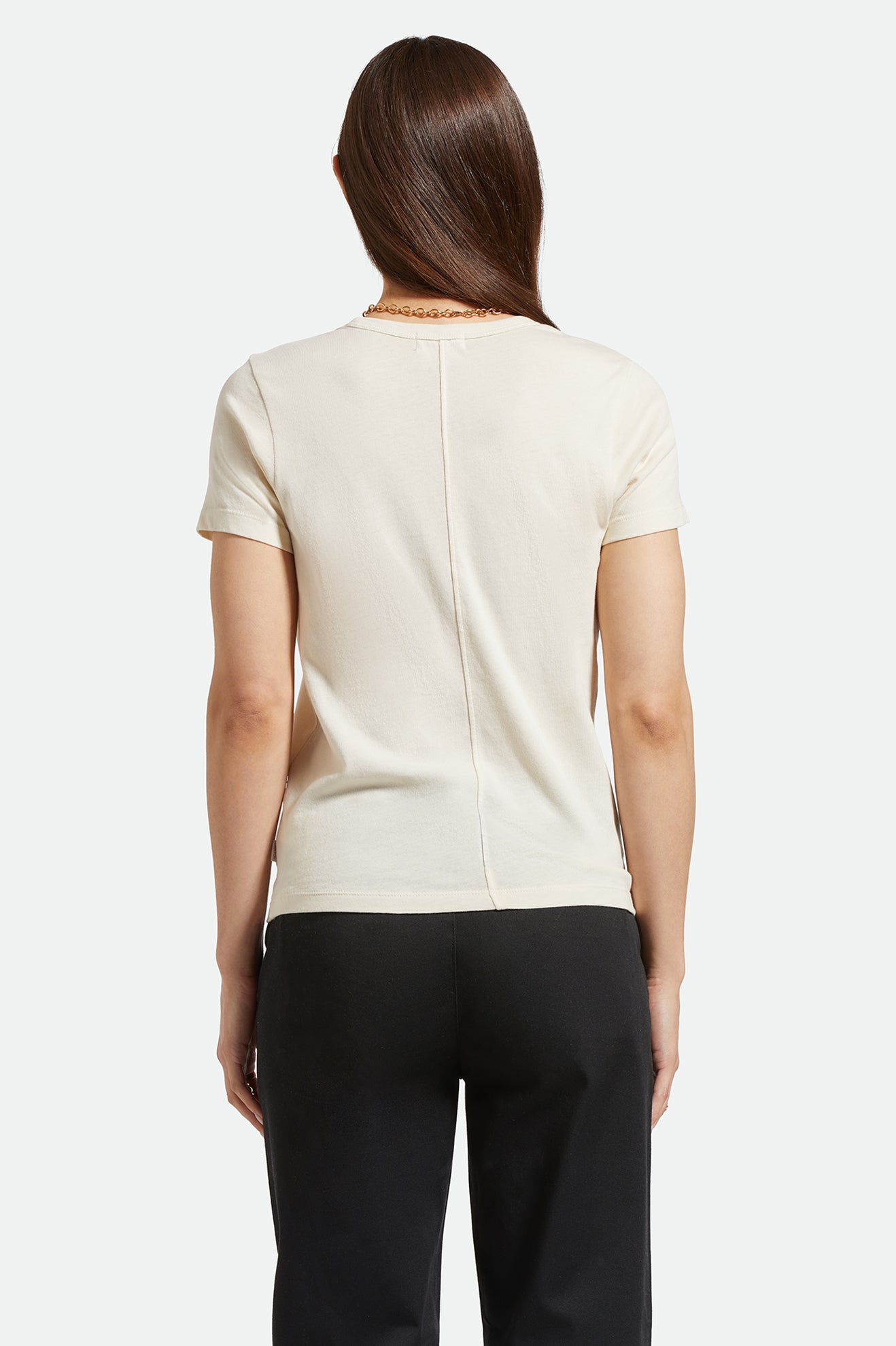 Brixton Carefree Organic Gd Perfect Te in WHITE SMOKE