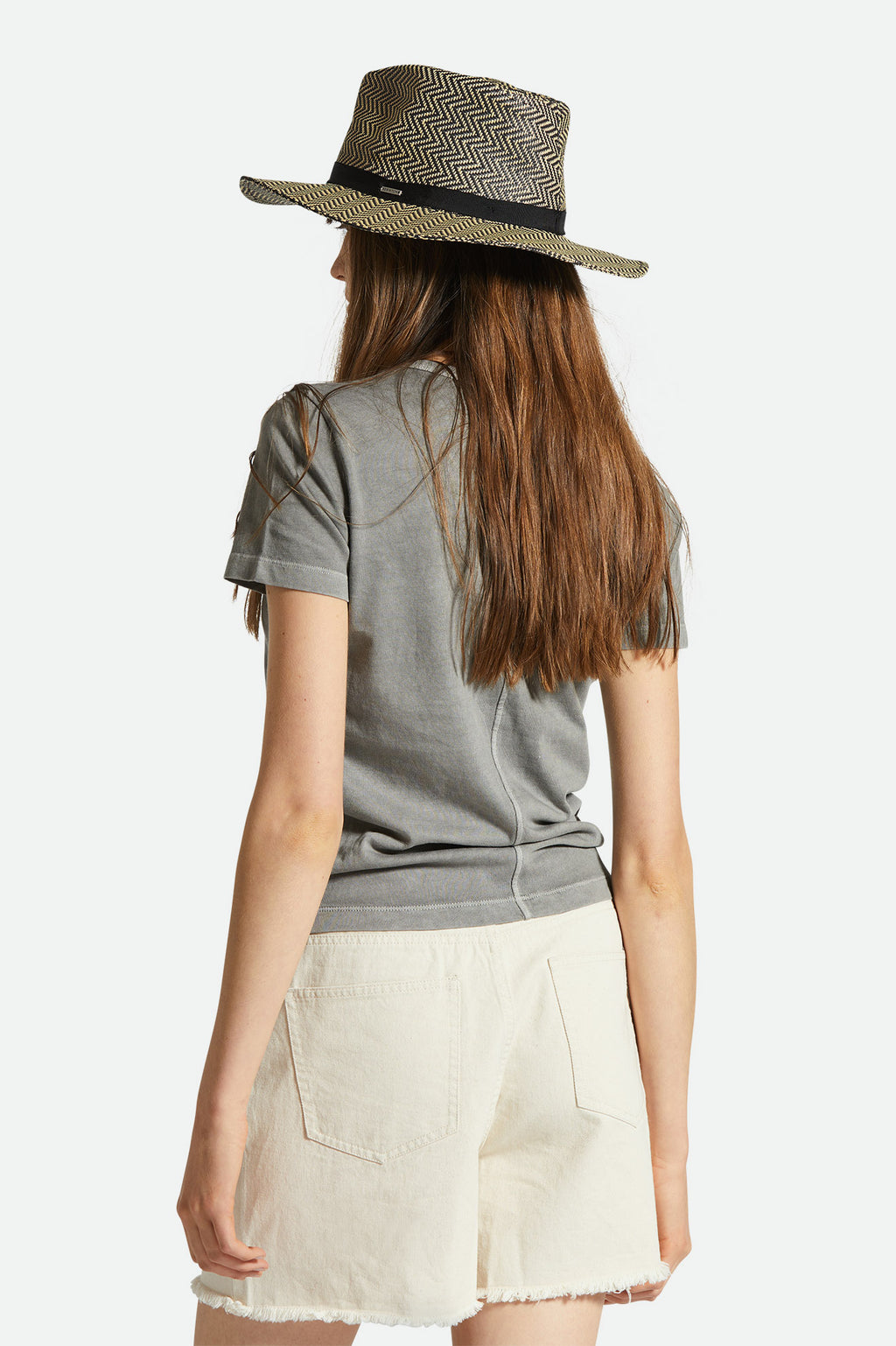 Brixton Carefree Organic Gd Slim Crew in WASHED BLACK