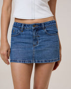 Thrills Carmen Skirt - Stoned Blues in Stoned Blues