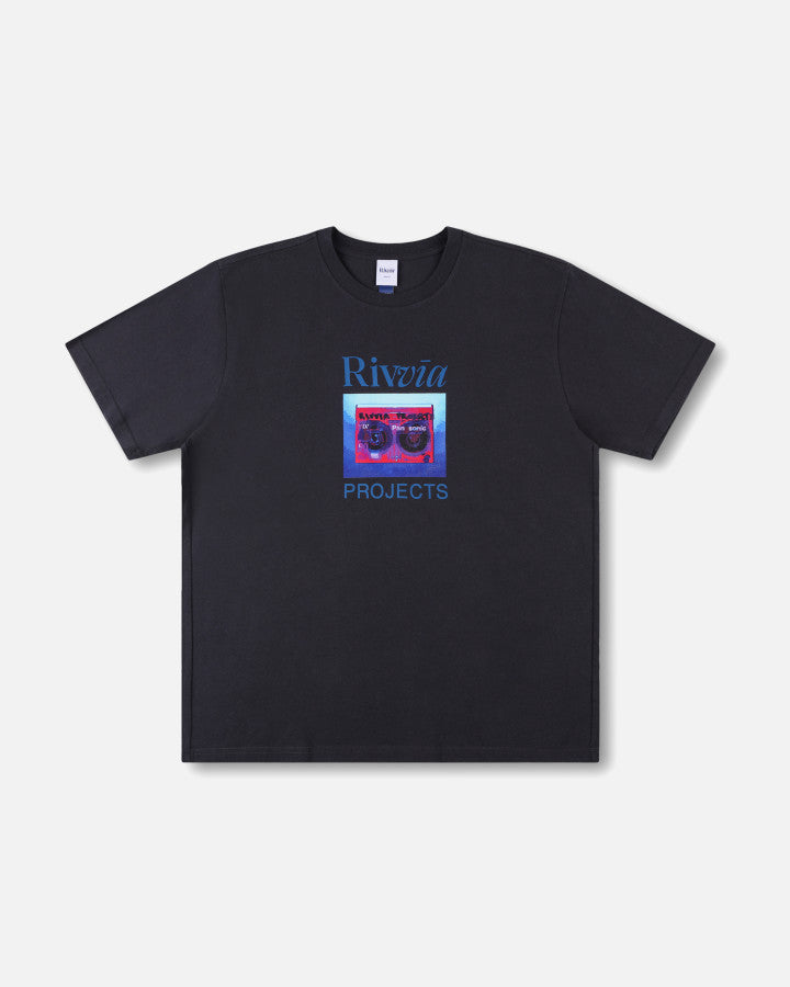 Rivvia Projects Casette T-Shirt in PIGMENT BLACK