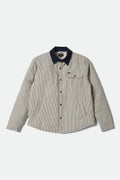 Brixton Cass Jacket in WHITECAP/MOOD INDIGO HICKORY S