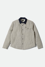 Brixton Cass Jacket in WHITECAP/MOOD INDIGO HICKORY S