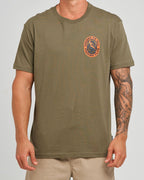 The Mad Hueys Caught Fk Skull | Ss Tee in OLIVE