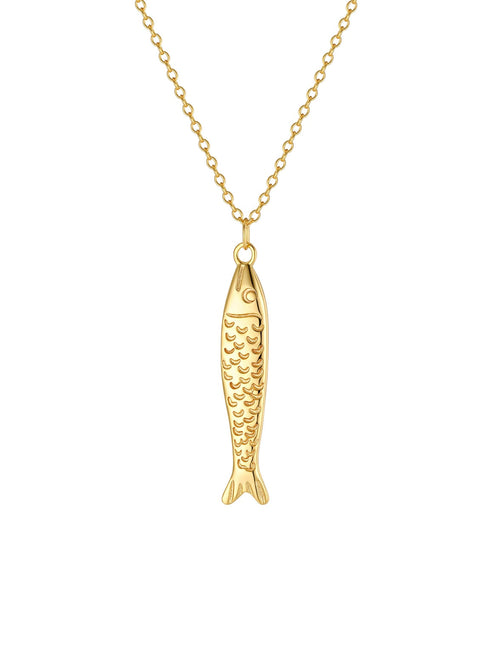 Malakai The Label Sardine Necklace in 18k Gold in Default Title