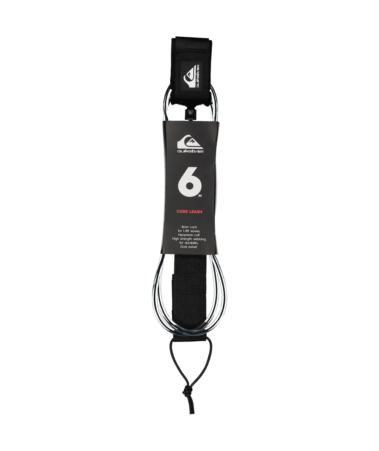 Quiksilver QS CORE LEASH 6FT in BLACK