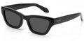 Carve Valencia Junior - Gloss black Dark Grey Polarized Lens in Single