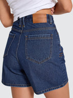 Thrills Co Koko High Rise Short - Rinsed Ink in Rinsed Ink