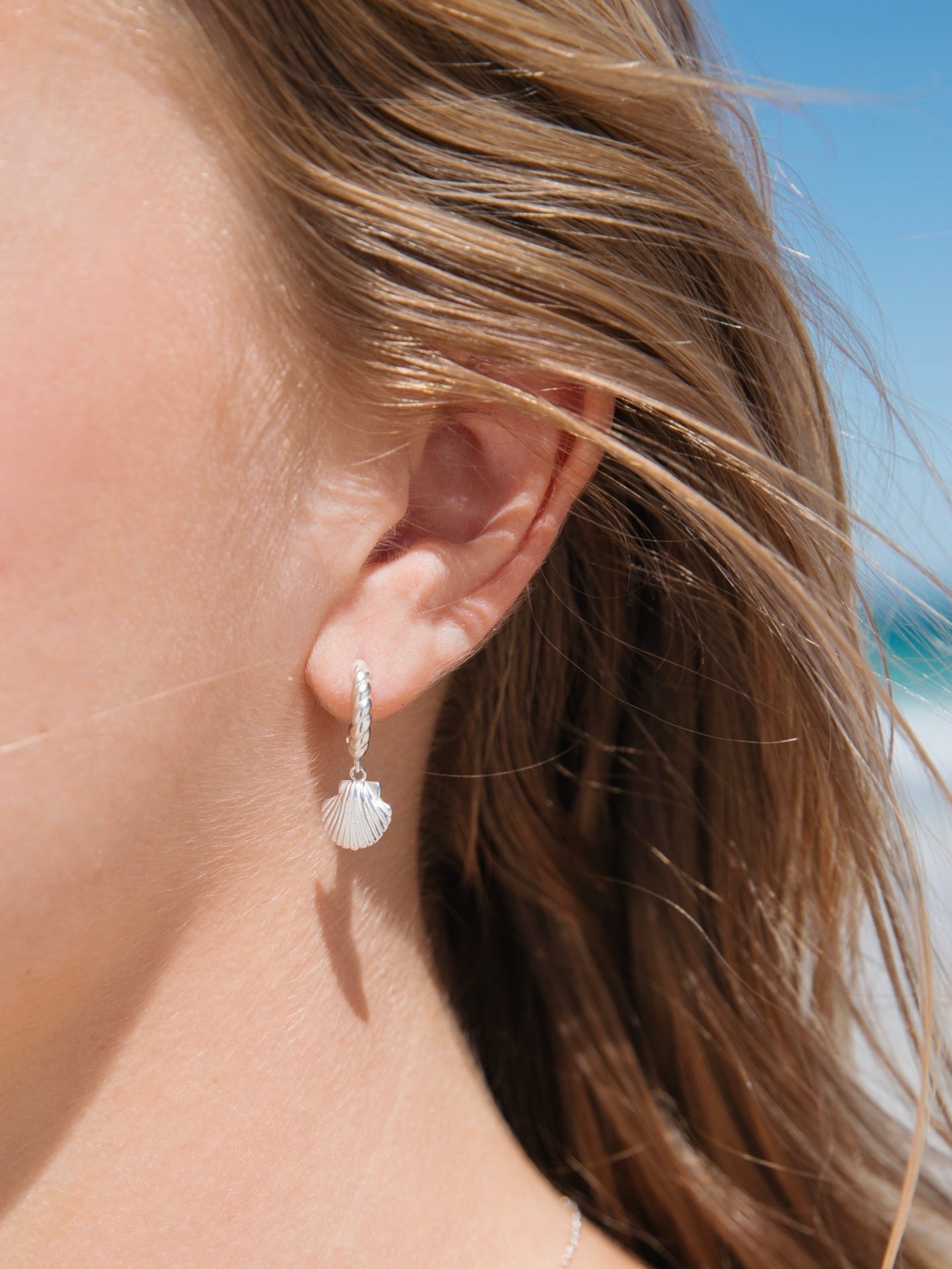 Malakai The Label Lahana Hoops in Sterling Silver in Default Title