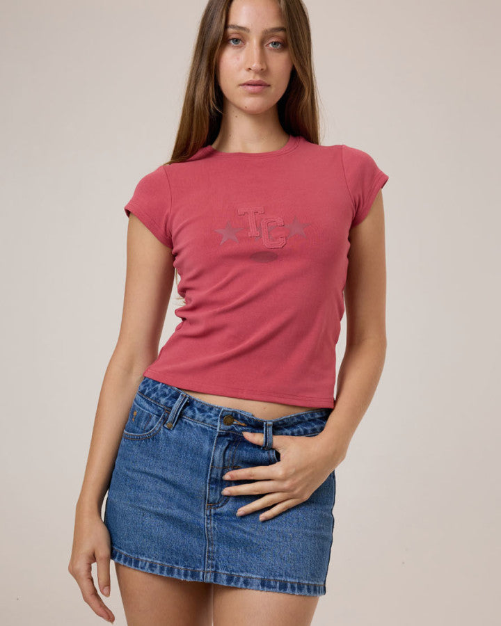 Thrills Champions League Club Tee - Redwood in Redwood