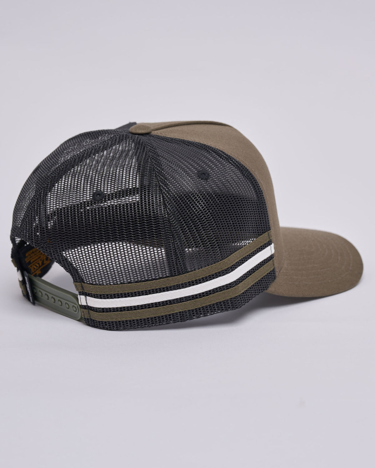 The Mad Hueys Checker Hueys | Twill Trucker in OLIVE