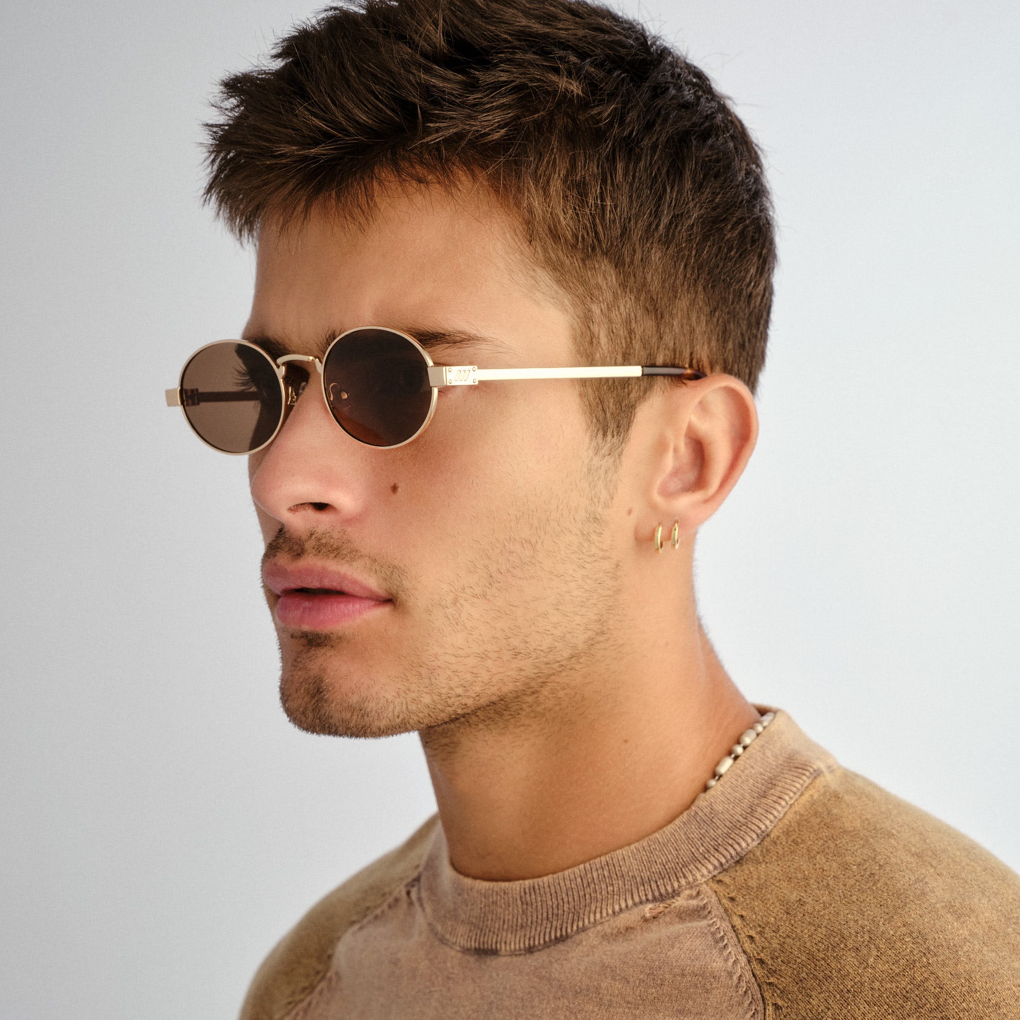 Le Specs POSEIDON DEUX GOLD in BROWN MONO POLARIZED