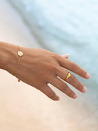 Malakai The Label Sand Dollar Bracelet in 18k Gold in Default Title