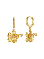 Malakai The Label Hibiscus Hoops 18K Gold Vermeil in Default Title