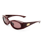 Le Specs GLACIEM BURGUNDY in SMOKEY BROWN MONO