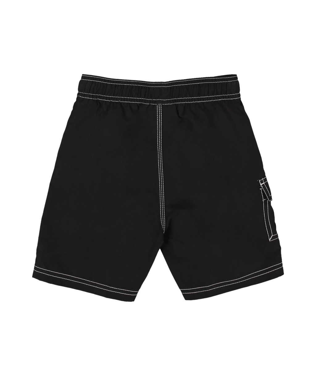 Billabong Boys 2-7 Groms Throw On 13" Boardshorts in Black