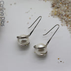 MiKi Jewellery Twist Pearl Drops Silver in Single
