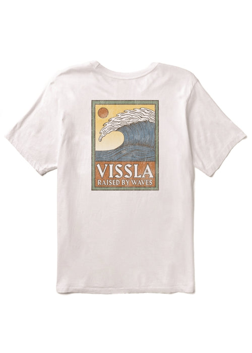 Vissla Peaky Swell Vintage Ss Tee in WHT-White