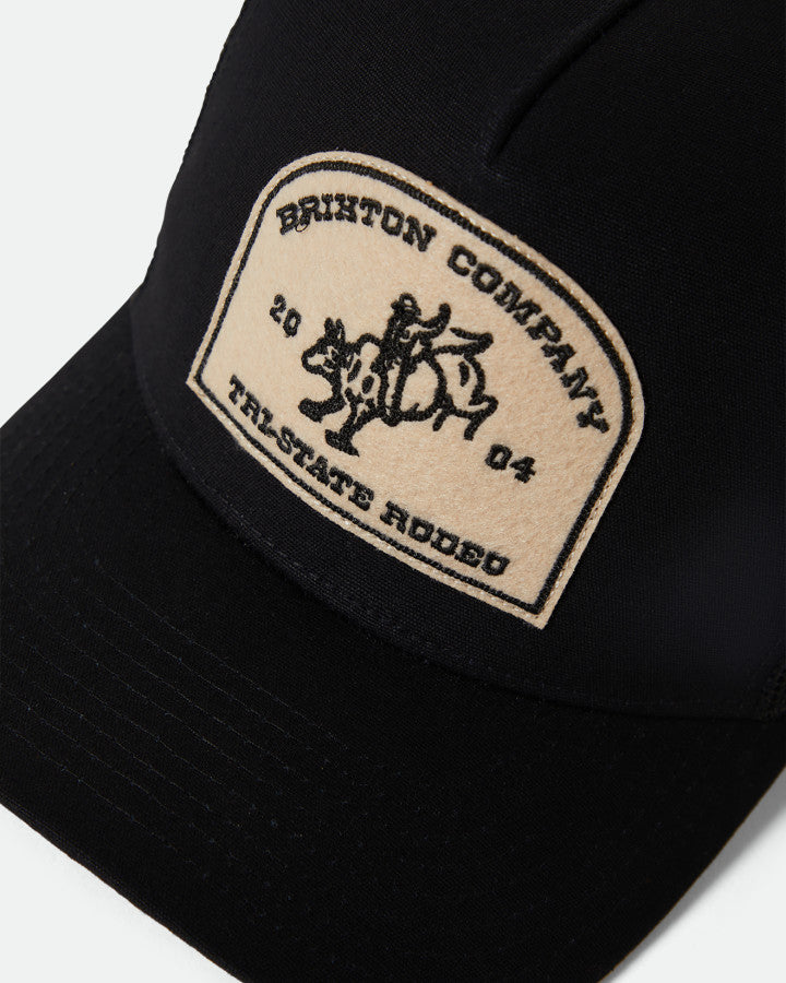 Brixton Danforth C Np Mp Trucker Hat in BLACK/BLACK