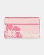 Billabong Girls 8-16 Waterlily Pencil Case in Pink Sand