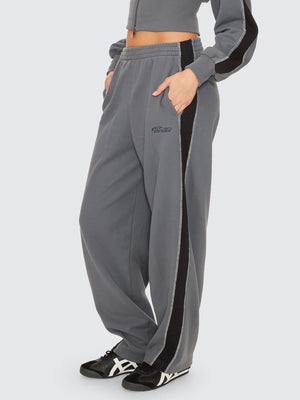 Thrills Co Division 011 Panelled Track Pant - Petrol in Petrol