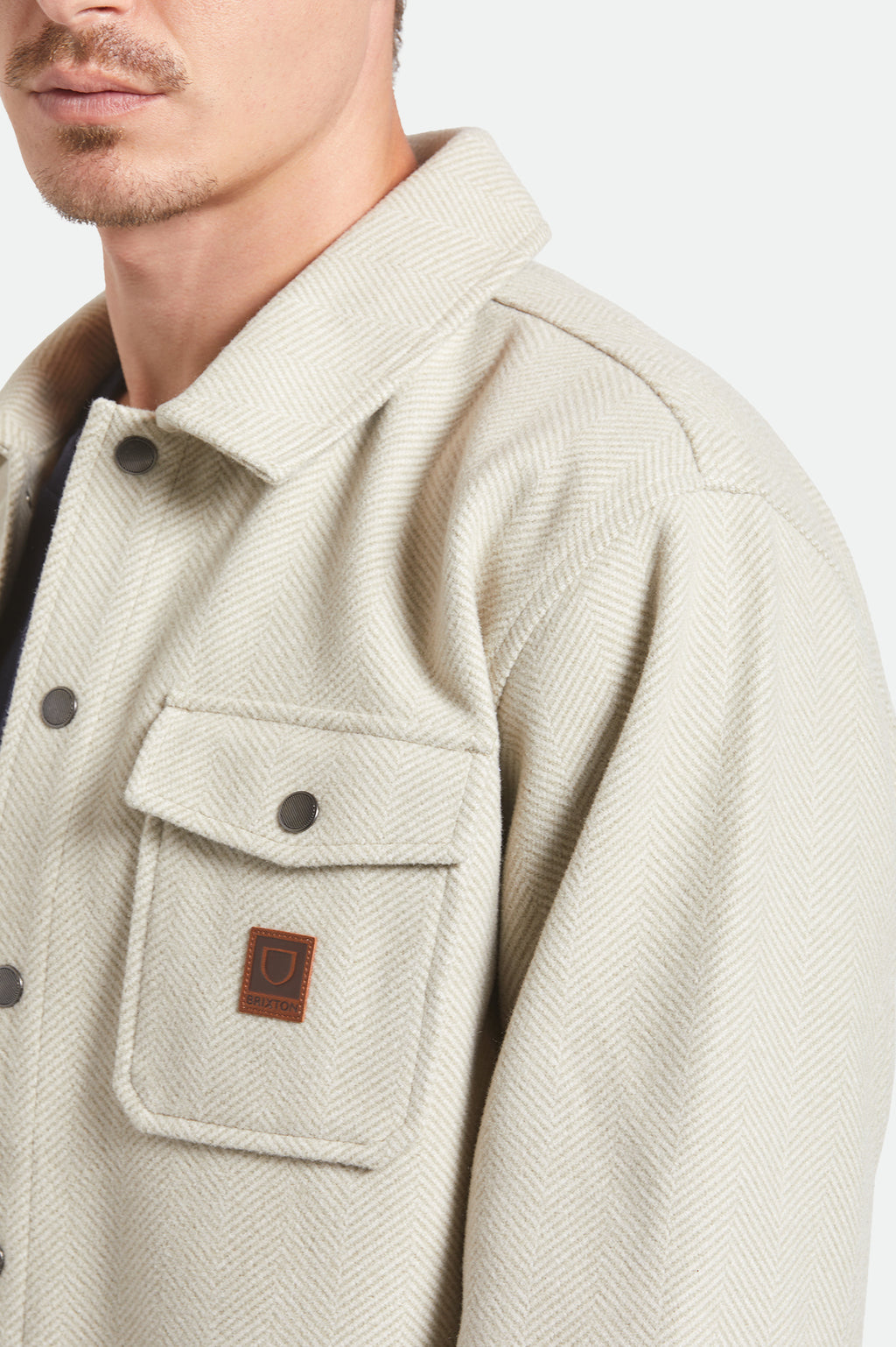 Brixton Durham Brushed Menswear Jkt in BRUSHED ELM
