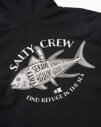 Salty Crew OMAKASE MW HOOD in VINTAGE BLACK