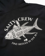Salty Crew OMAKASE MW HOOD in VINTAGE BLACK