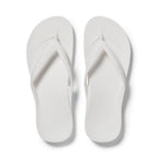 Archies Footwear Arch Support Thongs - Classic - White in Single