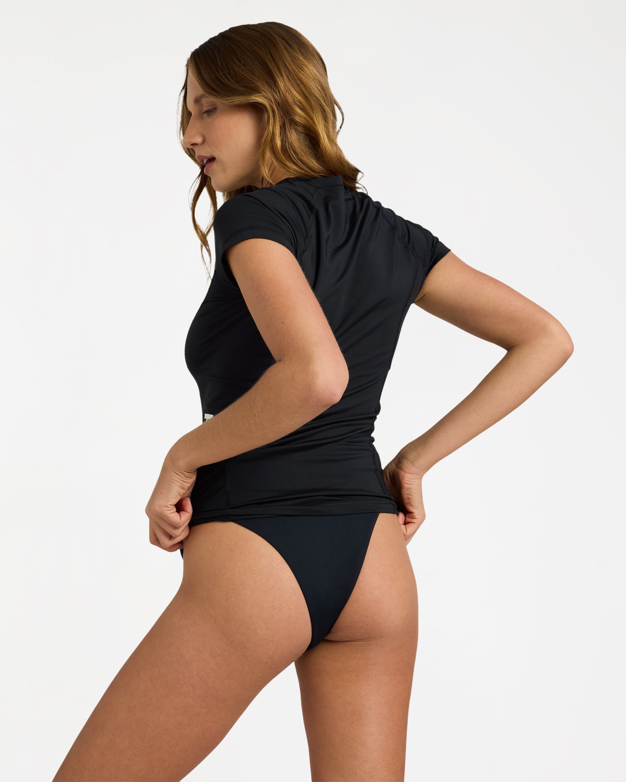 Roxy Womens Essentials Cs Rashguard in ANTHRACITE