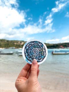 Trevena & Co Mandala Watercolour Vinyl Sticker in Single