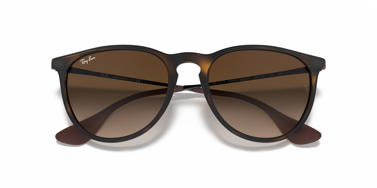 Ray-Ban® ERIKA RUBBER HAVANA BROWN GRAD in Rubber Havana