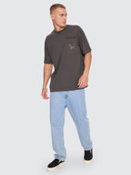 Thrills Co Seen & Heard Oversize Pocket Tee - Dark Merch Black in Dark Merch Black
