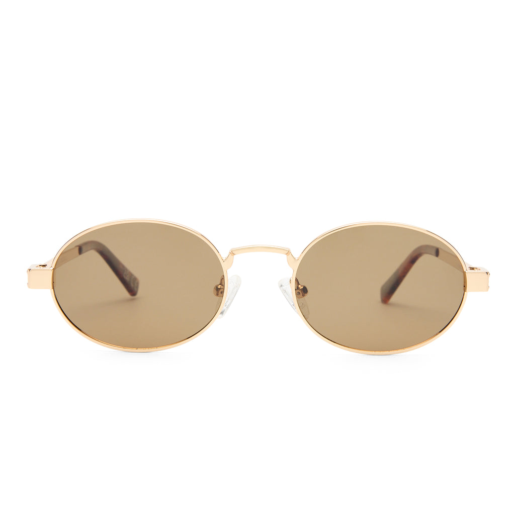 Le Specs POSEIDON DEUX GOLD in BROWN MONO POLARIZED