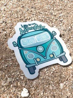 Trevena & Co Choose Adventure Kombi Van Vinyl Sticker in Single