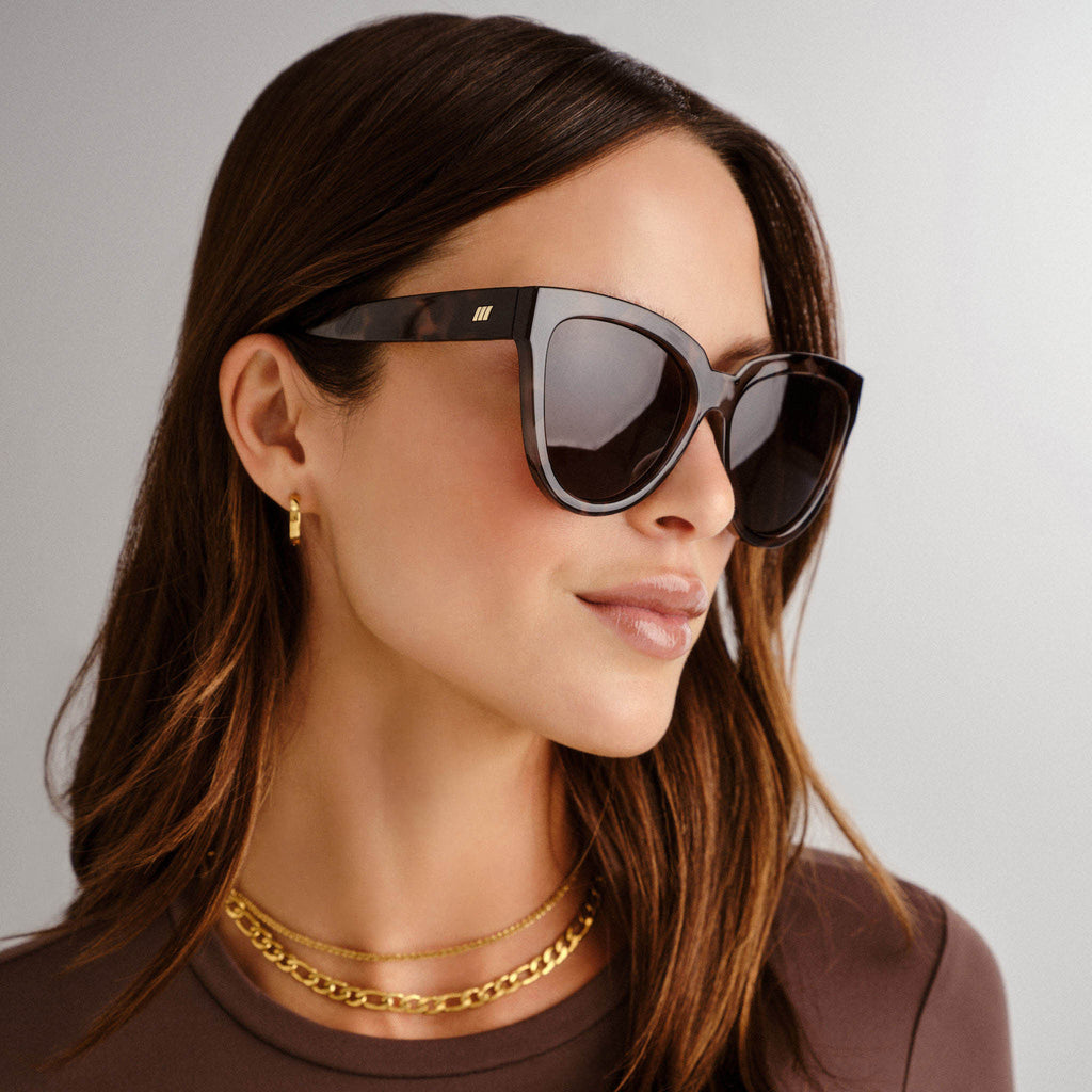 Le Specs LIAR LAIR VOLCANIC TORT in BROWN MONO