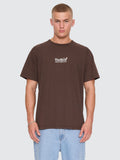 Thrills Co Thrills Workwear Embro Merch Tee - Postal Brown in Postal Brown