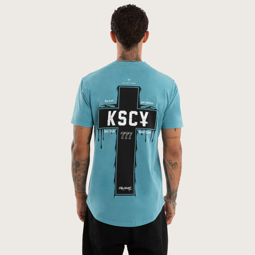 Kiss Chacey Ritualistic Dual Curved Tee in Pigment Cameo