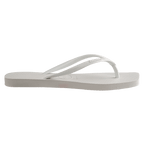 Havaianas Slim Square Solid White in Solid White